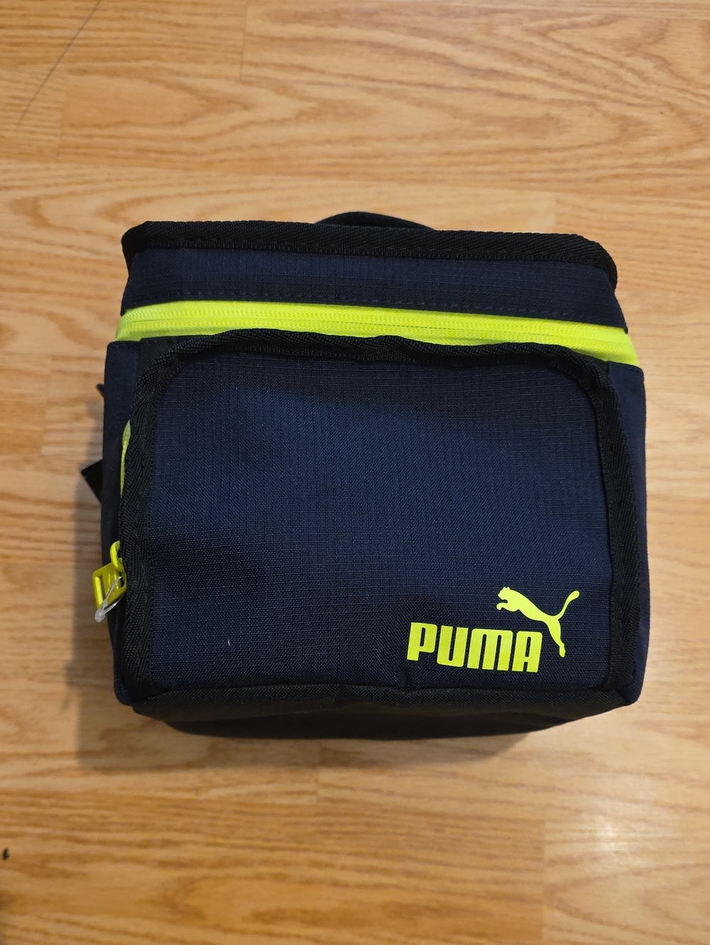 Puma Navy and Neon Yellow 6 Can Lunch Bag